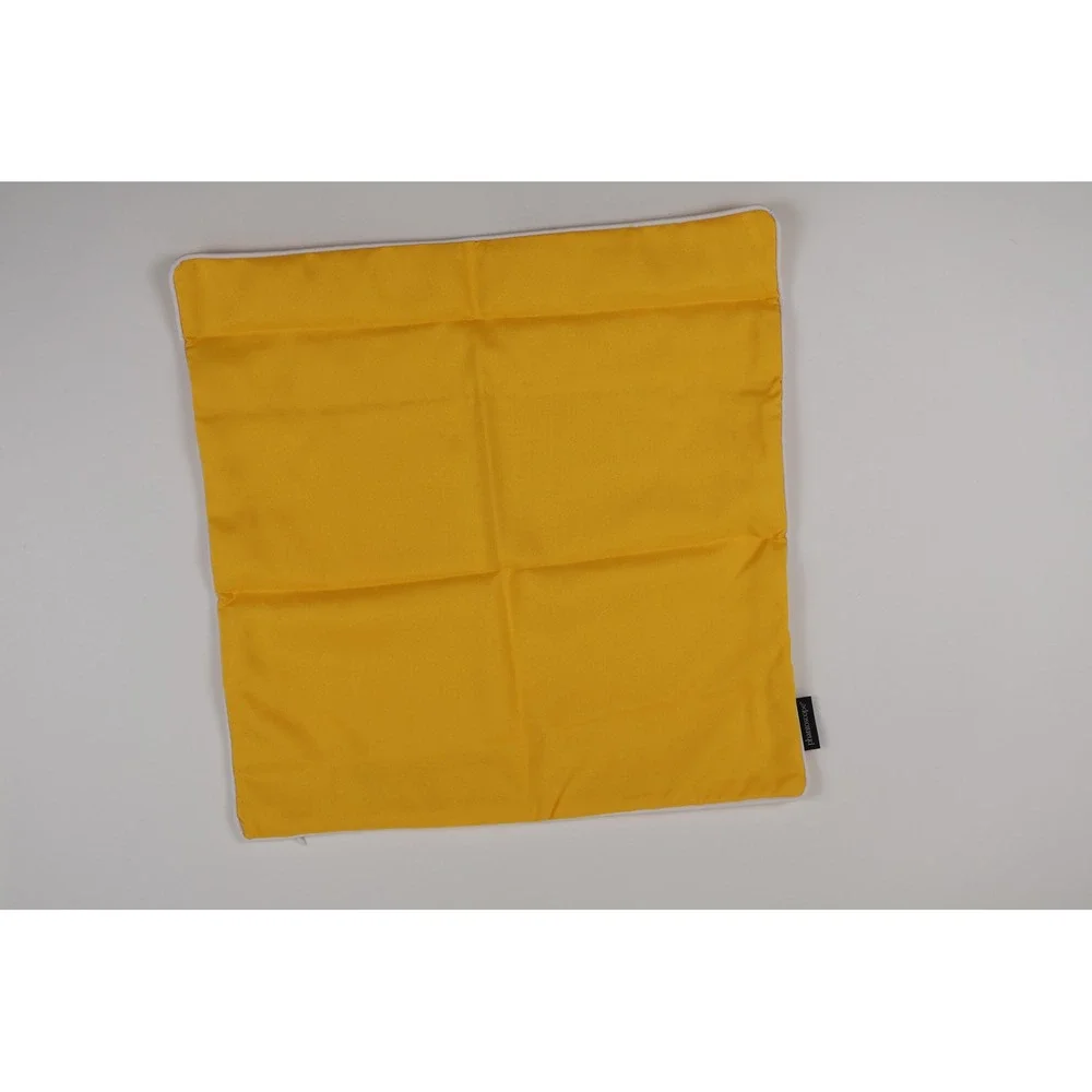 Phantoscope Pillow Covers Set of 2 Yellow Solid 18x18 Canvas NWT